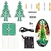 ULIKTO 3D Xmas Christmas Tree DIY Model Assemble kit with 7 Color Flashing RGB LED Circuit Funny Electronic Science Experiment Kit STEM Project PCB Board for Student Teens Soldering Practice Learning