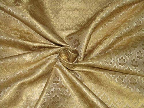 Tissu brocart doré métallisé rigide BRO643 fini les vêtements sans tenue