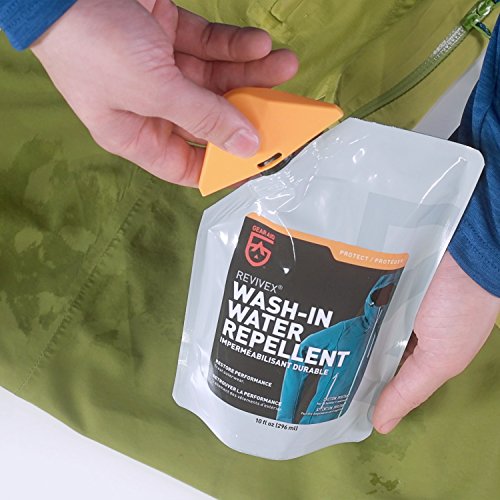Image of GEAR AID Wash-in Water Repellent, Long-Lasting Waterproofing for Snow and Rain Outdoor Gear, Concentrated Formula, Durable Protection Against The Elements, 10 Fl oz