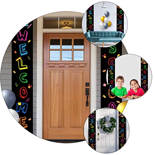 NUOBESTY 1 par de faixas de boas-vindas para decoração de casais de volta às aulas