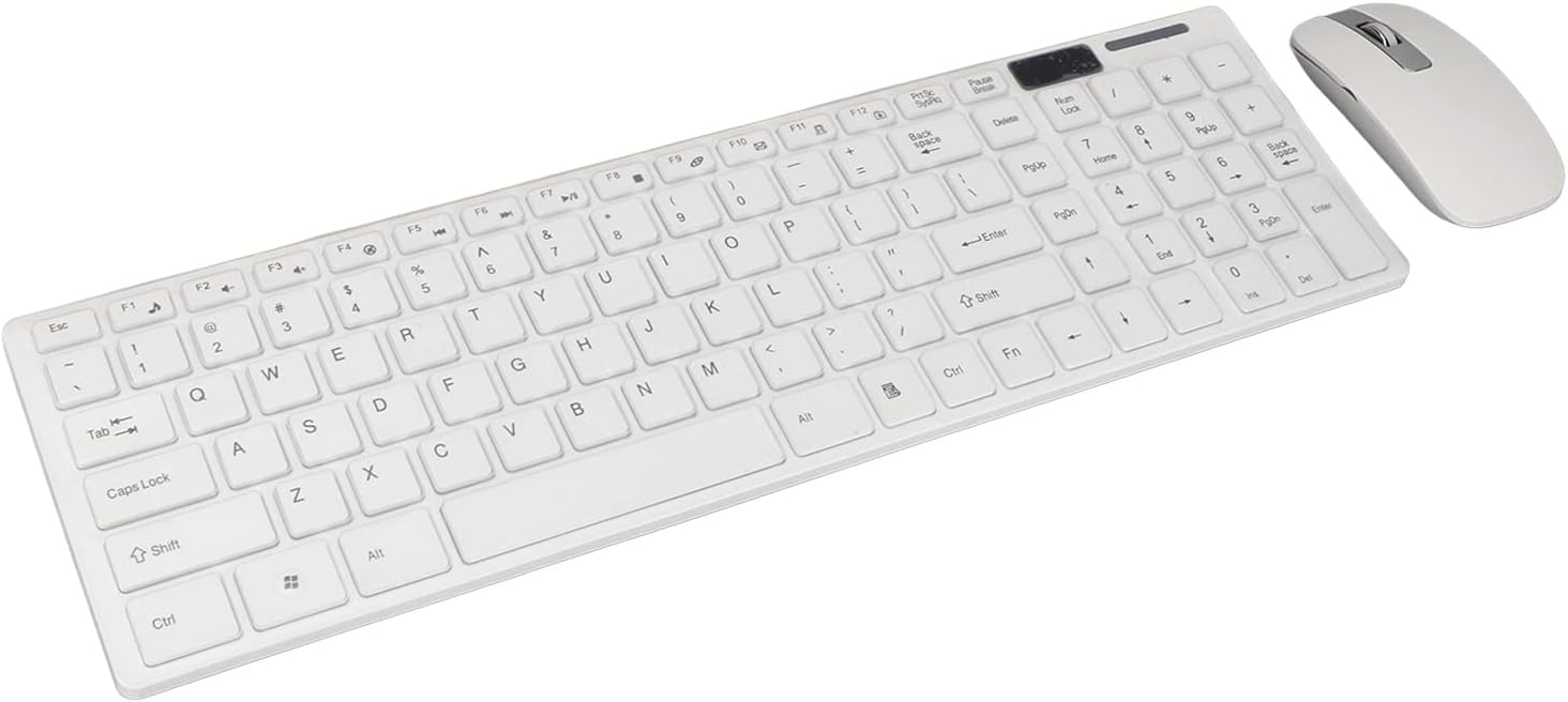 2.4GHz Keyboard Mouse Combo, 78 Keys Ultra Thin Computer