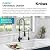 KRAUS Purita™ Single Handle Drinking Water Filter Faucet for Reverse Osmosis or Water Filtration System in Spot-Free Stainless Steel/Matte Black, FF-100SFSMB