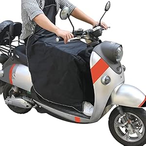 Cokomono Tablier Scooter Universel, Protection Tablier Couvre Jambe Scooter Imperméable, Protection Contre l’humidité, Le Vent, la Pluie et Le Froid pour Protection de Jambes de Conducteur – Noir