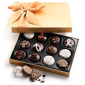 Chocolate Cookies Gift Basket – Chocolate Gift – Gourmet Dark Chocolate Gift Box – Food Gifts for Women/Men – Vegan Chocolate Gift Box – Sympathy, Birthday, Thank You, Appreciation, Holiday, Kosher