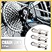 REPAIROCK 3 Pair Single Speed Silver Tone Chain Master Link Joint Clips Connectors Bicycle Missing Link Reusable Speed Chain for Bike MTB Repair Parts Auto Replacement Parts