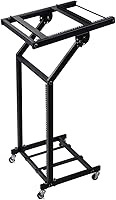 Vista 12 de AW, soporte ajustable con ruedas para mezcladora de DJ, equipo de música de estudio, para fiestas, 9U
