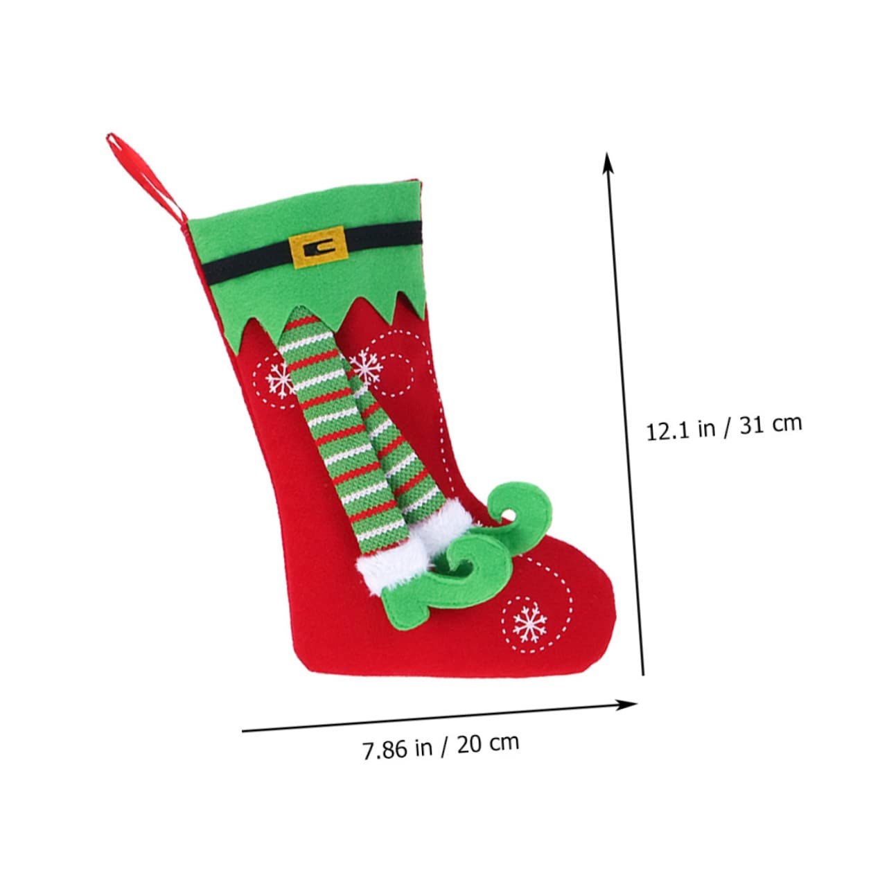 Ciieeo 8 STK Bein Weihnachtsstrumpf Weihnachtstüte mit Süßigkeiten Dekoration für Weihnachtsfeiern Weihnachtssocken Kinder weihnachtsdeko weihnachtsgeschenktüten Christbaumschmuck