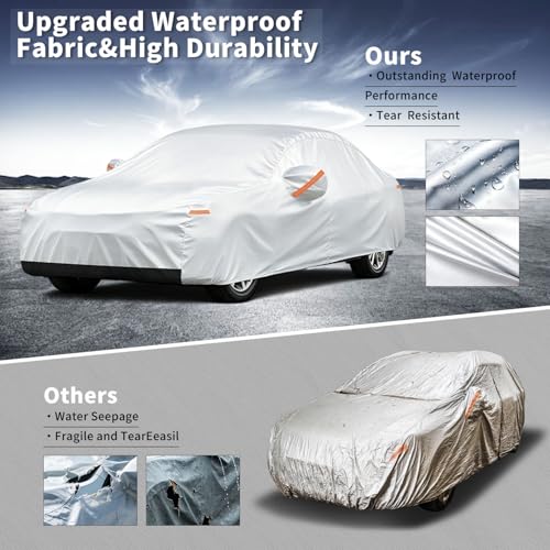 Image of GUNHYI Car Cover Custom Fit Kia Optima(2000-2020) /Kia K5 (2020-2026) Waterproof for Automobiles, Oxford Sun Rain Dust Snow Protection (Ships from US Warehouse, Delivery 3-5 Days)