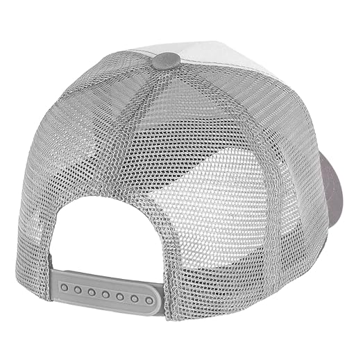 Image of Falari 5-Panel Mesh Baseball Cap, Trucker Hat, Structured Plain Design, Cotton, Adjustable Size