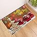 Produktbild lddkw 3D Fußmatte Boden Eingänge Indoor Kinder Bad Matte Anti-Slip Floor Pads Hallway House Garden Gate für waschbarer Teppich Home Decor Weihnachtsbaum-50x80cm B818