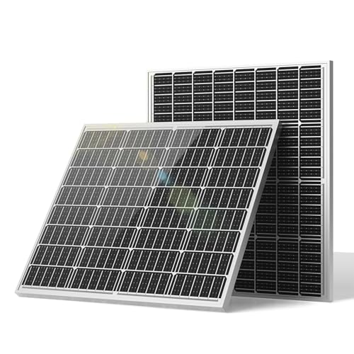 GOYOJO ソーラーパネル 200w =100w×2枚 MC4コネクタ付属 【ISO 9001/RoHS/TÜV準拠】 単結晶シリコン・高変換効率 太陽光パネル IP67防水防塵&直列並列可&コンパクト設計 太陽電池モジュール 屋根/農地/キャンプ/車中泊/停電/防災用 日本語説明書付き