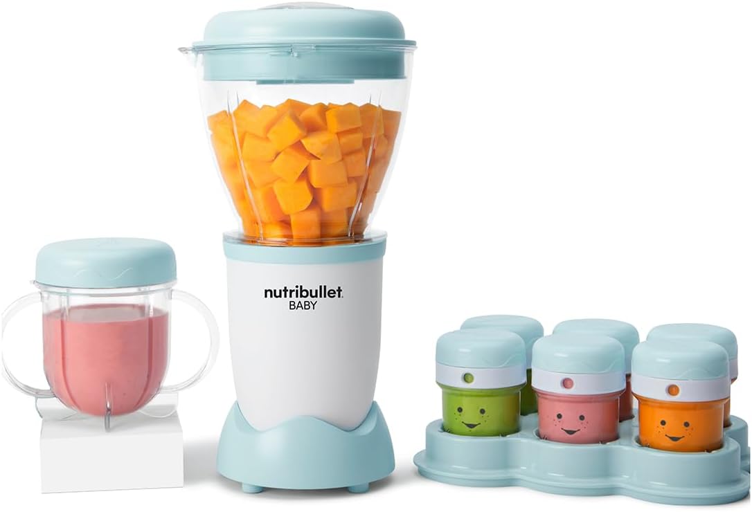 NutriBullet Baby Food Blender with date markers