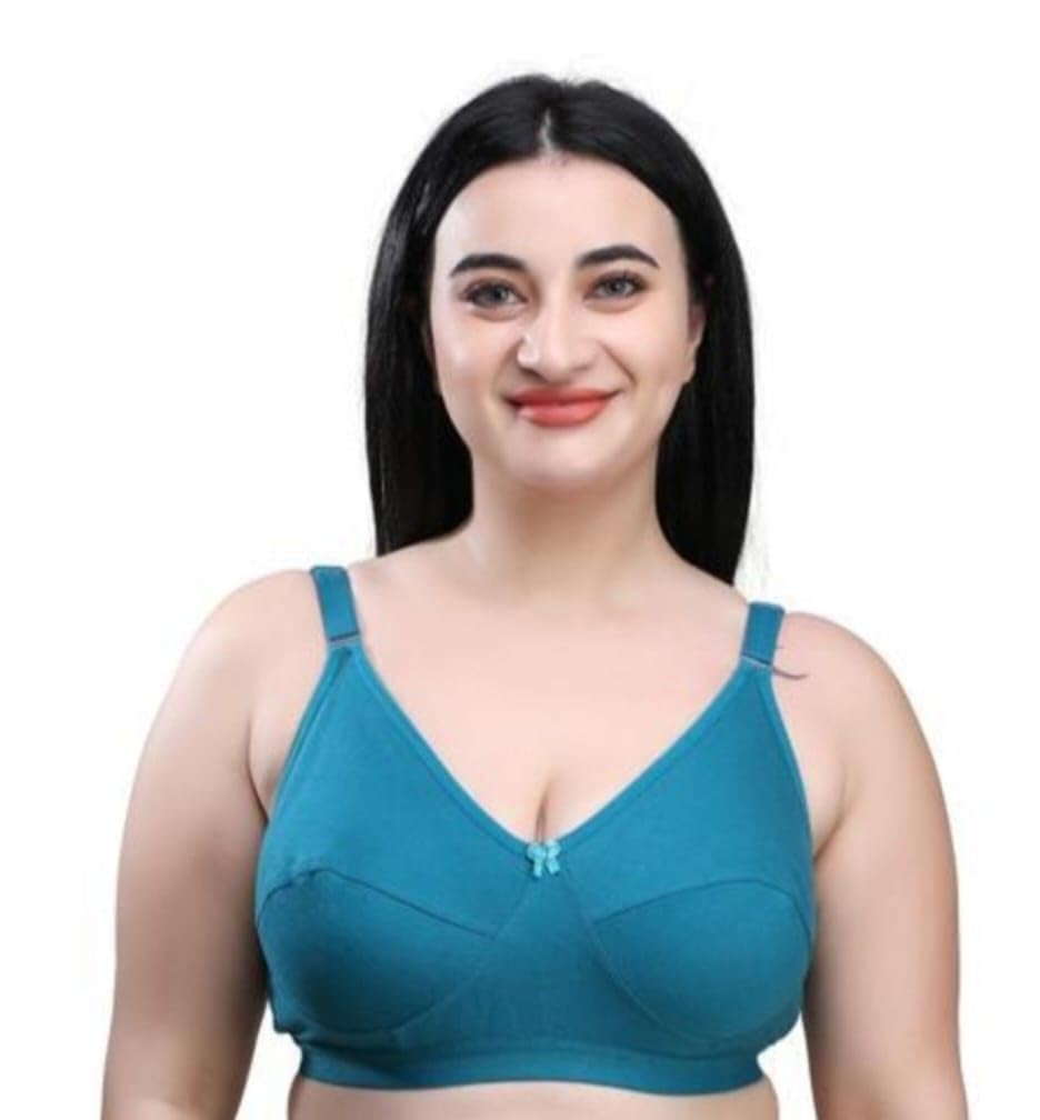 Venezia Women Full Coverage Stretchable Non Padded Bra (in, Numeric, 34, 34, B, 32, Regular, Standard, Teal)