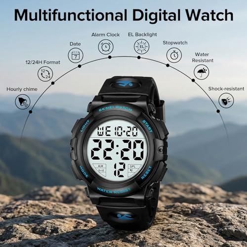 CIVO Mens Digital Watch Waterp...