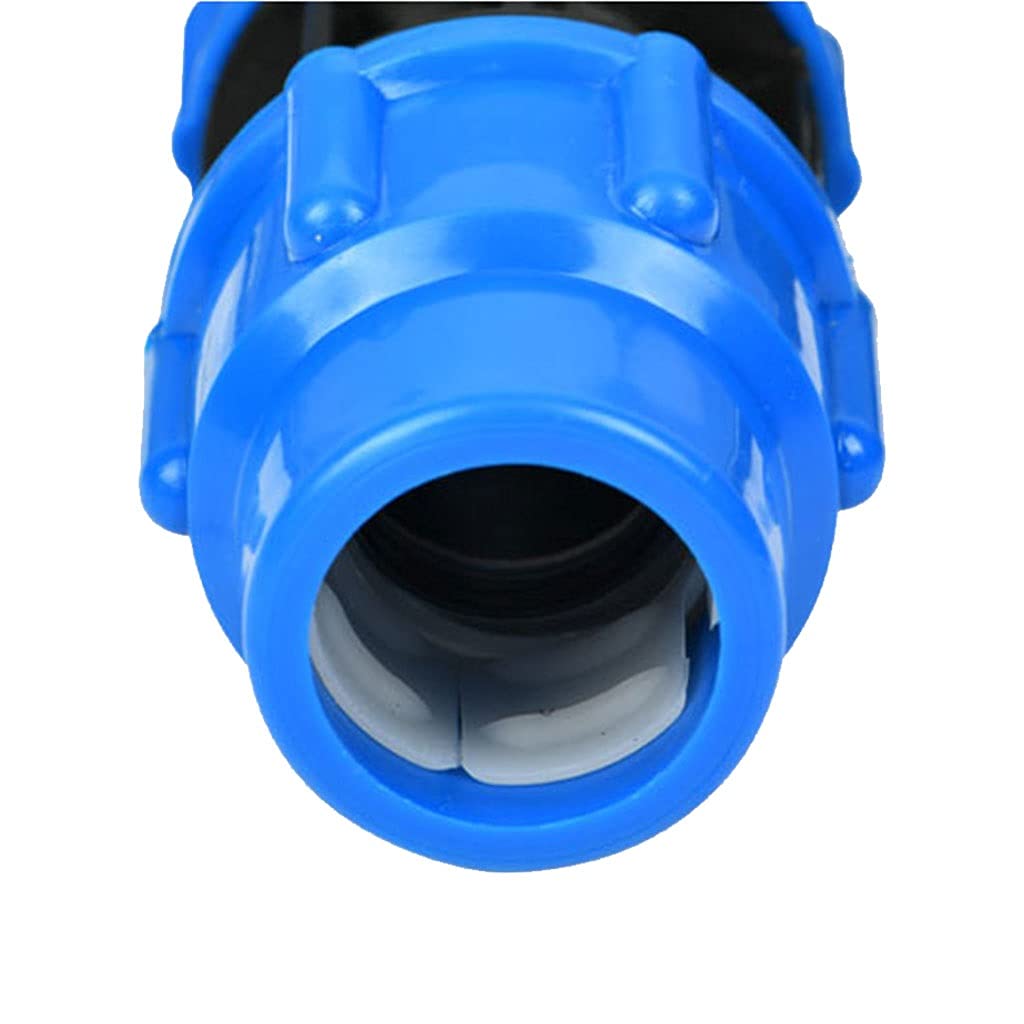 Válvula de bola de 3 vías, Válvula de bola de tubo Válvula tipo T con núcleo de acero de 3 vías con interruptor, válvula de bola de tres vías de conexión rápida de plástico de 25 32 40 50 mm, accesori