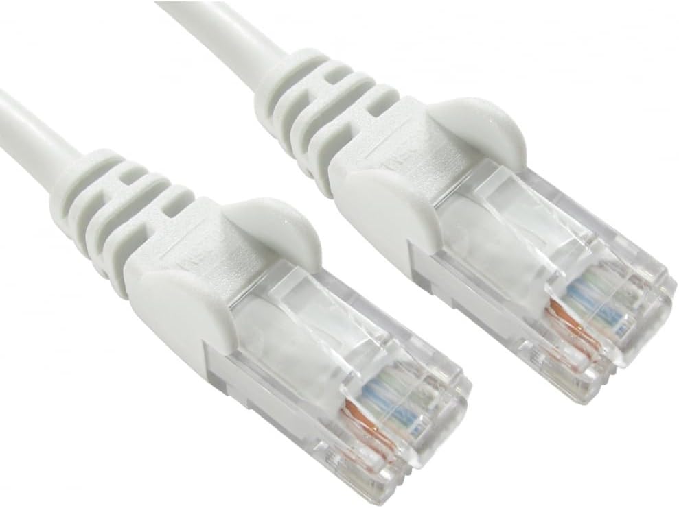 World of Data - 25m WHITE Network Cable - CAT5e - RJ45 - Ethernet - Patch - LAN - Router - Modem - 10/100 3 PACK