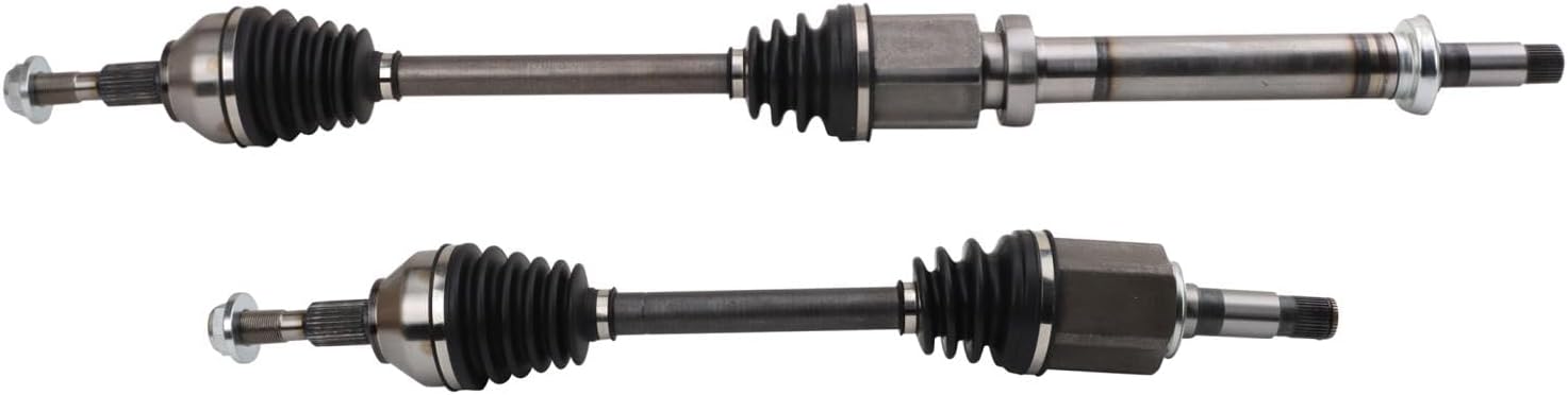 TRQ Front CV Axle Shaft Assembly Set Driver & Passenger Side Compatible with 2014 Ford Fusion 2013-2016 Lincoln MKZ