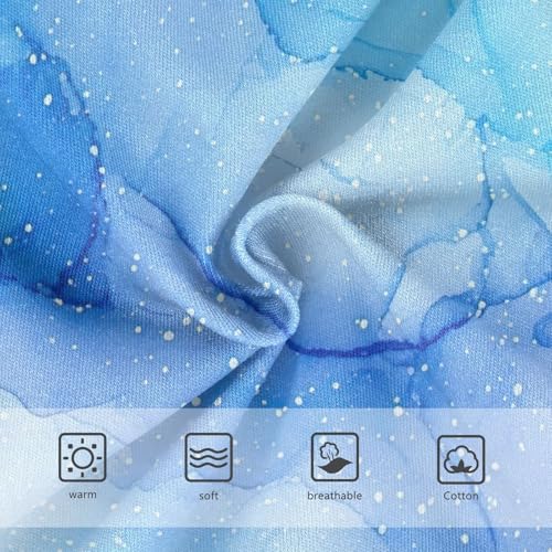 Panties for Girls, Blue Watercolor Gradients Toddler Girl Briefs, Girls' Cotton Brief Underwear, 2T–8 Years3