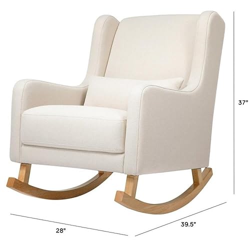 Miniatura 6 de Babyletto Kai Rocker in Performance Dijon Eco-Twill, repelente al agua y resistente a las manchas, certificado Greenguard Gold y CertiPUR-US