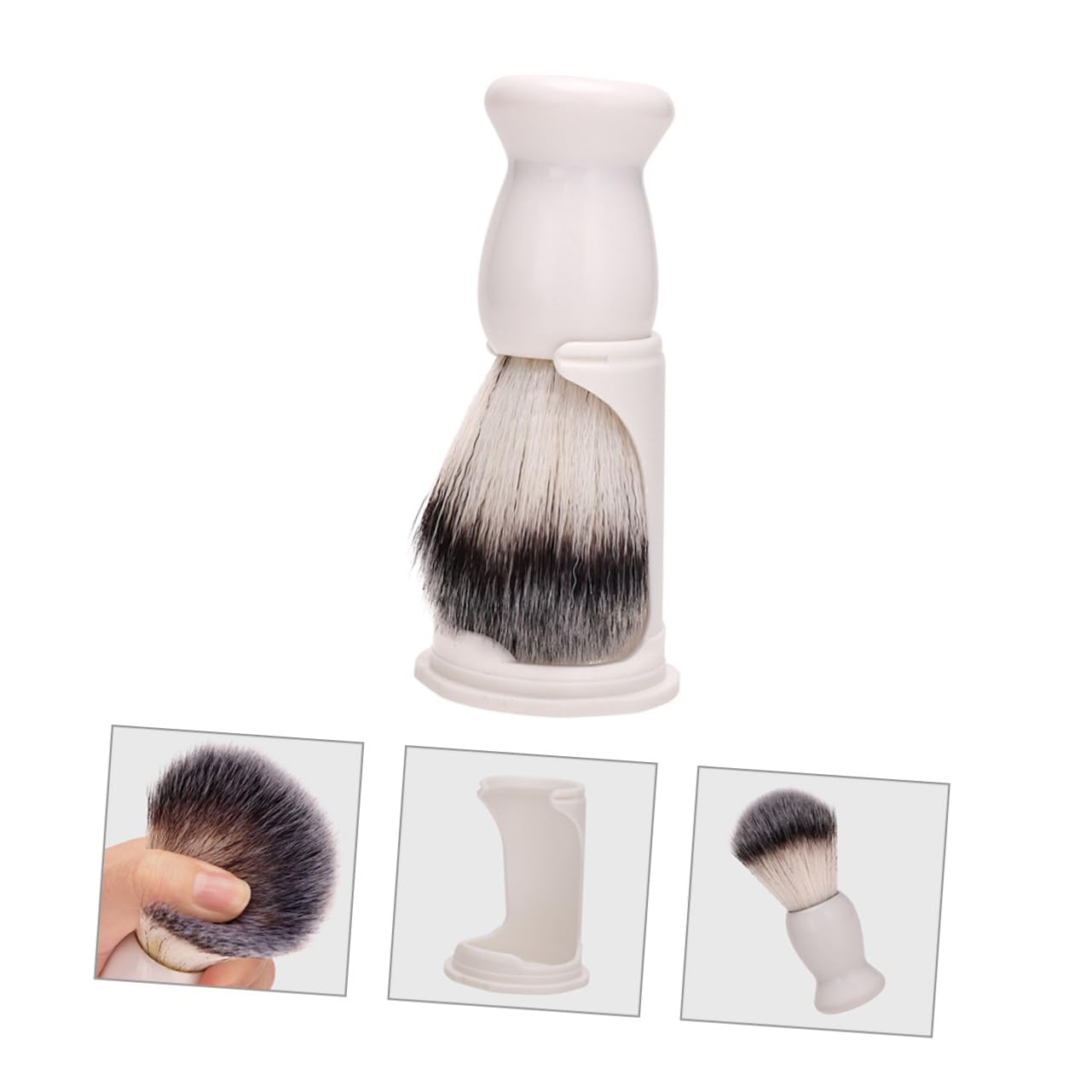 SOESFOUFU Beard Trimming Kit 1 Beard Brush Set for Men Grooming Kit Shaving Brush and Stand