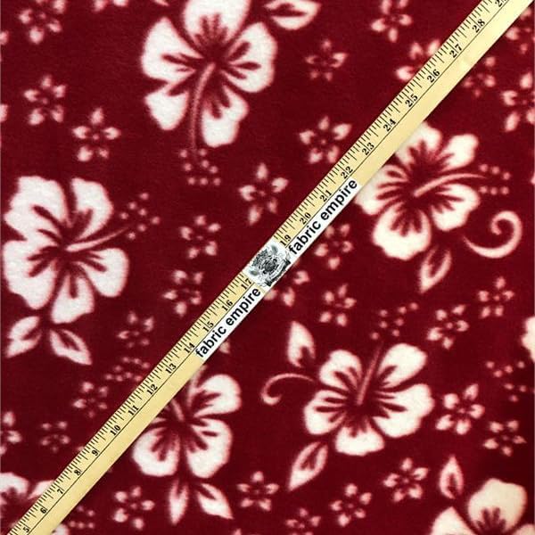 Miniatura 2 de Tela de vellón estampado floral azul hibisco  58 pulgadas de anchovendido por The Yard