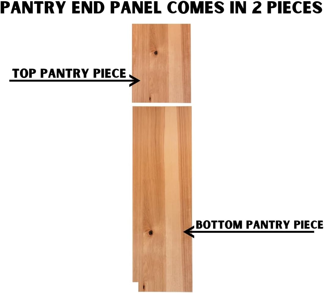 Quicklock RTA (Ready-to-Assemble) | Base Kitchen Cabinets - Shaker Style | Made in America | Soft Close Hardware (Rustic Hickory, .25"X23.25"X90" Right End Panel)