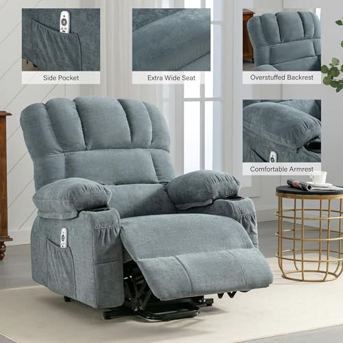 Sillón reclinable eléctrico con masaje y calor miniatura 5