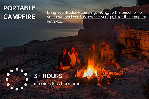 Bstflex Portable Campfire, Compact And Convenient Fire Pit 3-5 Hours Of Burn Time No Embers No Wood For Camping Picnics Party And More(With 1Pc Campfire Fireproof Mat） #TOP7