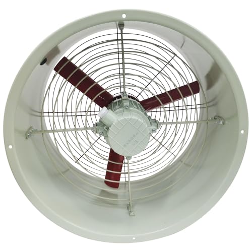 Extractor de ventilación de tubo cilíndrico de 19 pulgadas, ventilador resistente a explosiones, alta capacidad de flujo de aire 5700 m3/h, carcasa de acero al carbono, fácil de instalar, mejorado miniatura 2