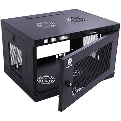 Ainfox 6U Wall Mount Network Server Equipment Data Cabinet Enclosure Rack Door With Lock Switch-Depth (SRW6U) Cover