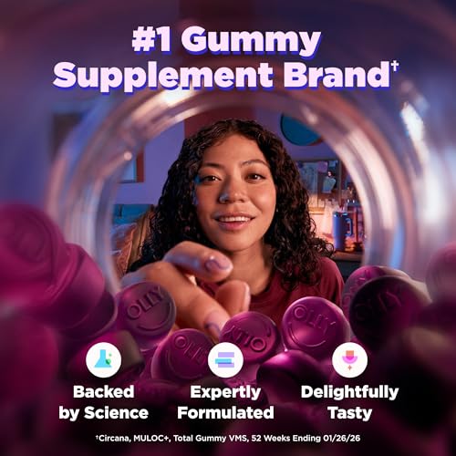 Image of OLLY Sleep Gummy, 3 mg Melatonin, L-Theanine, Chamomile, Lemon Balm, Sleep Aid, BlackBerry - 70 Count (Pack of 12)