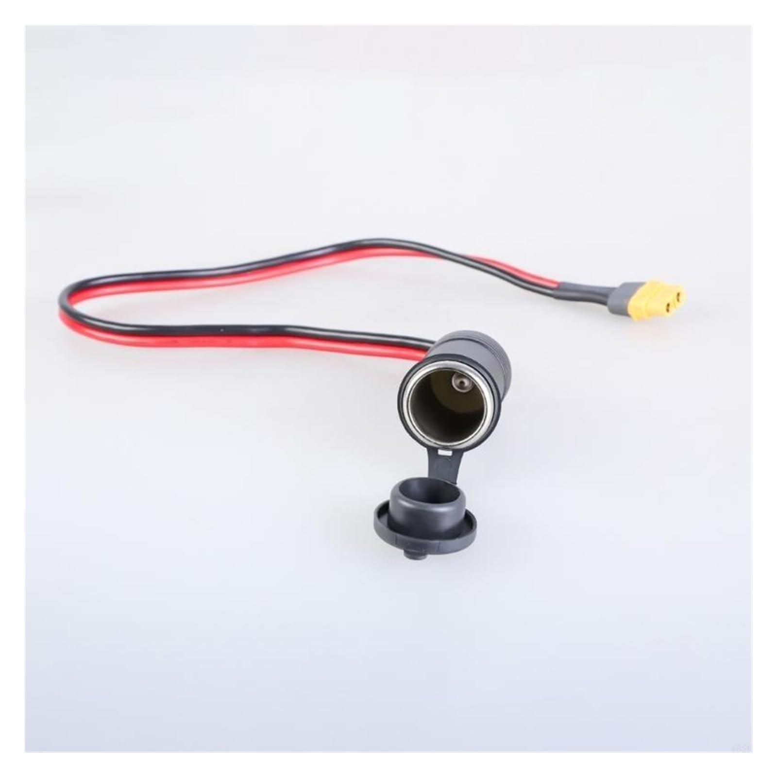 XT60 kabel adaptera do zapalniczki samochodowej 14AWG, przewód zasilający 12 V 24 V z bezpiecznikiem 15 A do przenośnej elektrowni, generatora słonecznego, kampera, łodzi (XT60 żeński)