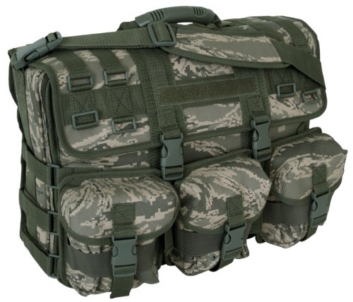 Mercury Tactical Gear Code Alpha Computer Messenger Bag with Molle Pouches, Air Force Digital Camouflage, One Size