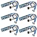 Produktbild Ziyituod 6-Pack PCIe Riser-Adapterkarte, PCI-E Riser 1X bis 16X Grafikerweiterung für GPU Mining mit 6-poligem SATA-Netzteil, 60 cm USB 3.0-Verlängerungskabel - Ethereum Mining ETH