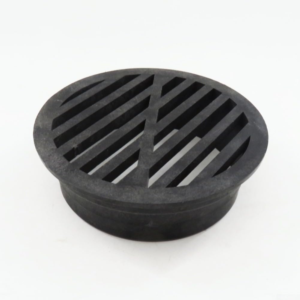 YJDOORPLAY Round Plastic Floor Drain Grille Cover 3 Inch 4 Inch Sewer Pipe Filter for Lawn Sidewalk Patio Landscaping Prevents Debris Soil Leaks(4 inch)