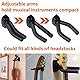 Voarge 2 Stück Gitarren Haken Gitarrenständer Wand Halterung, Gitarren-Wandhalterung Aufhänger Gitarren-Haken-Halter Für alle Akustikgitarre, klassische Gitarre, E-Gitarre, Bass, Ukulele
