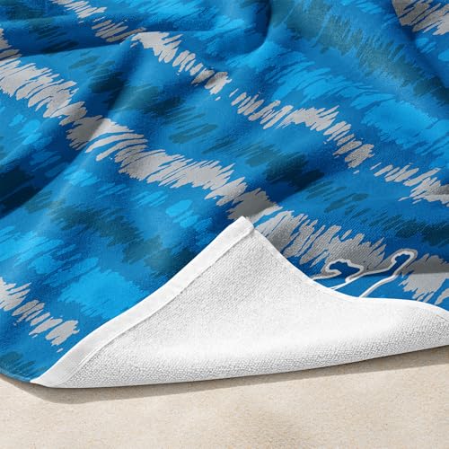 Image of Northwest NFL Detroit Lions Oversized Microfiber Beach Towel, 60 x 70 Inches - Quick Dry, Sand Resistant, Lightweight, Highly Absorbent, Shibori Design