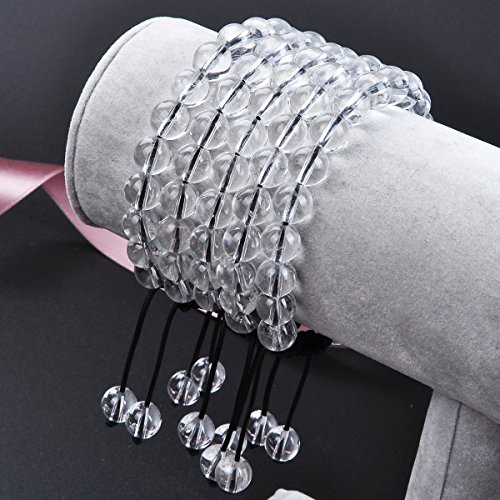 Image of Massive Beads Natural Healing Power Gemstone Crystal Beads Unisex Adjustable Macrame Bracelets 8mm