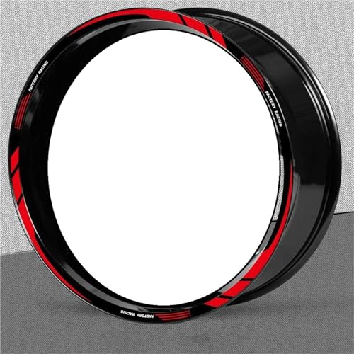 Felgen Aufkleber Motorrad-Felgenaufkleber Für Aprilia V4 Für Tuono 1100 Shiver 750 900, Reflektierende Streifen, Aufkleber Für Felgen Und Naben Motorrad Dekor Felgenaufkleber(Farbe 9)