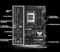 Micro Center AMD 9800X3D Prozessor mit ASUS TUF Gaming B850 PL Motherboard – Ansicht 8