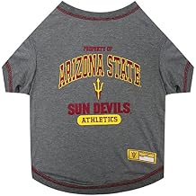 Pets First Collegiate ARIZONA STATE SUN DEVILS Dog T-Shirt, Medium. - Licensed Shirt for Pets Team Colored with Team Logos.- Premium Stretchable Materials for the Comfrot of your Dog & Cat.