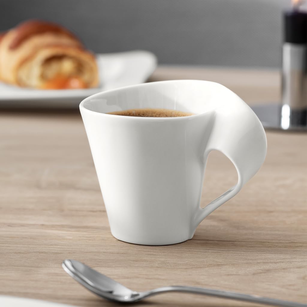 Villeroy & Boch NewWave Café Tea Cup, 6.75 oz, Premium Porcelain, White - Image 3
