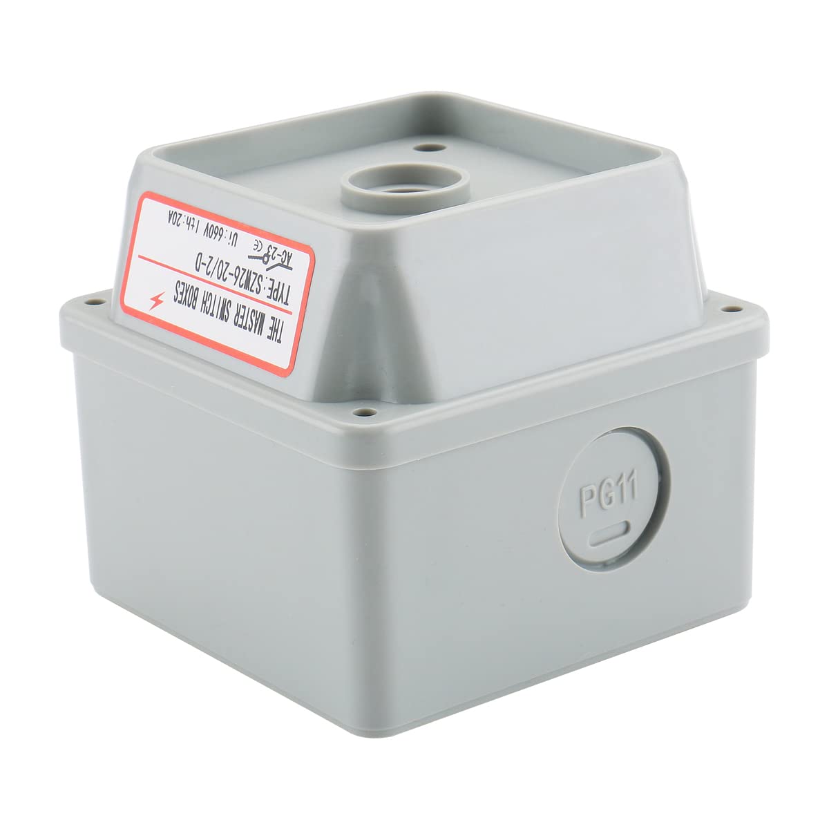 Baomain Compact Switch Enclosure Box for 2.6"x2.6"x2.4" Universal Rotary Cam Switch 660V 20A Weatherproof (Small Box)