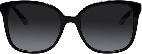 Salvatore Ferragamo SF 1072S 001 Black Plastic Square Sunglasses Grey Gradient Lens, 56-19-140
