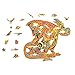 #N/A/a Rompecabezas de animales de madera, piezas de rompecabezas de forma única, juguetes educativos adultos y niños mejor regalo y colección de juegos - Dragón L
