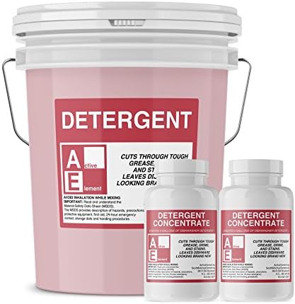 Commercial Dishwasher Detergent - Active Element - Makes One 5 Gallon Pail - Industrial Dish Detergent - For High and Low Temp Dishwasher Machine
