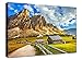 Quadri Moderni Dolomiti passo delle Erbe cm 100x70 Quadro di montagna stampa su tela