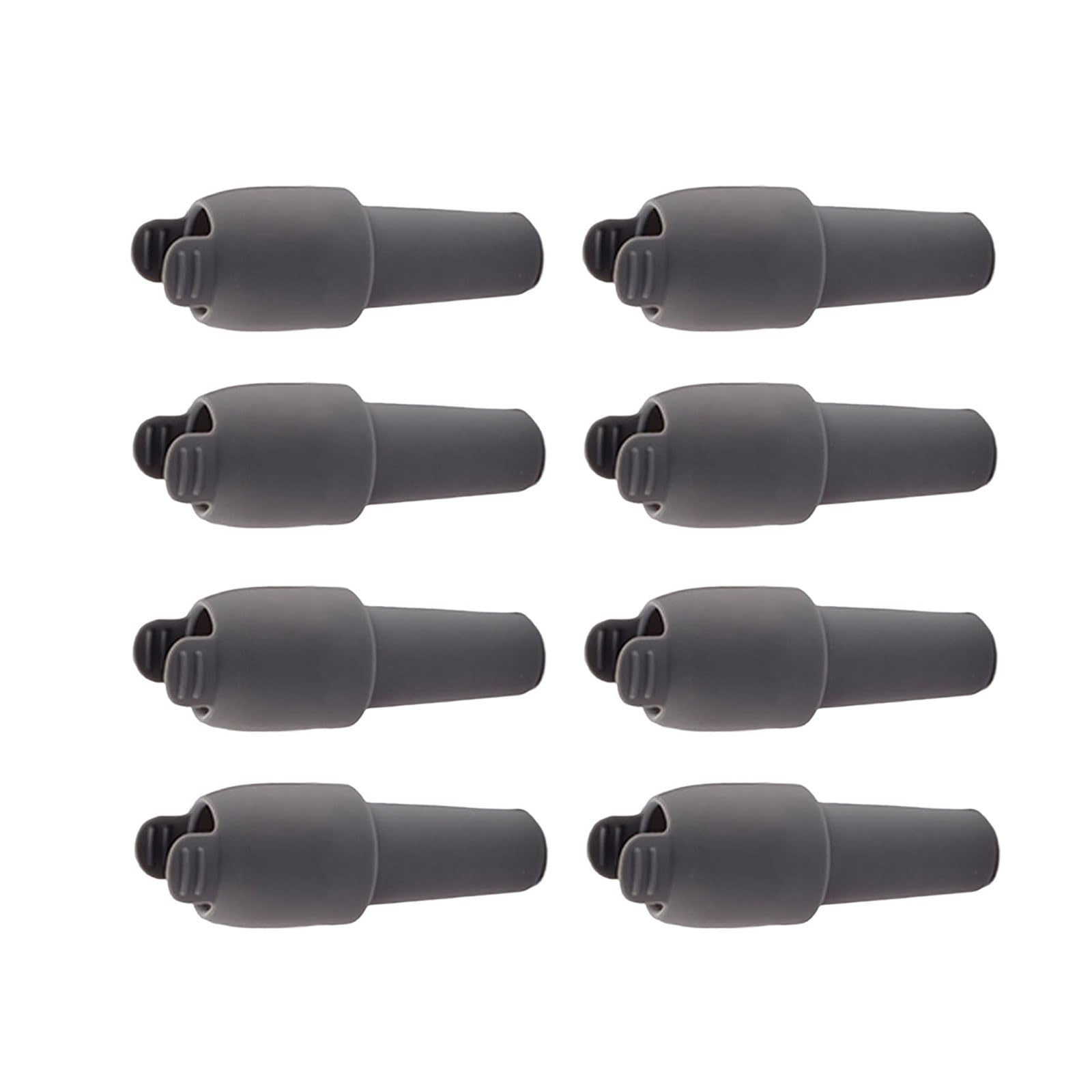 LUCKGONI Pack of 8 Silicone Wine Stoppers with and Pull Handle for Leak Bottle Closures in Multiple Color