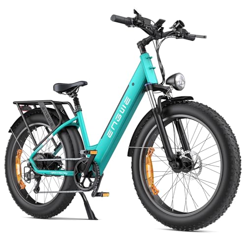 Bicicletas eléctricas de montaña, potencia y aventura en cada ruta 12 ENGWE E26 Bicicleta Eléctrica para Adultos, 26"x4.0" Fat Tire, Bi...