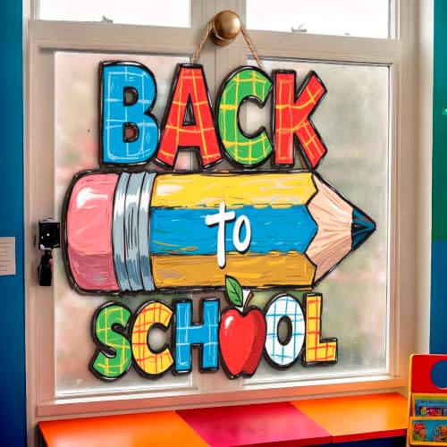 Back to School Board Sign First Day of School Wooden Decorations